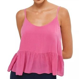 TOPSHOP PEPLUM CAMI TANK TOP